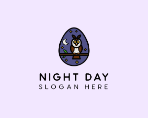 Night Owl Egg logo design