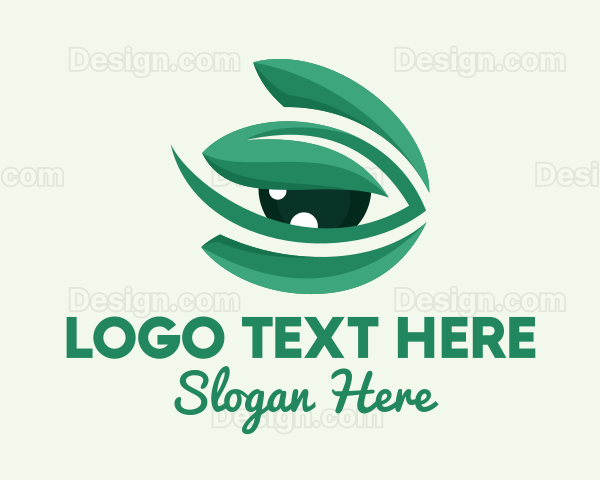 Green Natural Eye Logo