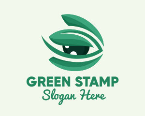 Green Natural Eye logo design