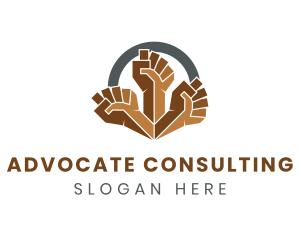 Protest Fist Hand logo