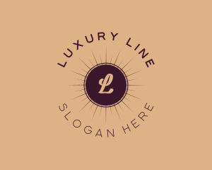 Luxury Sun Event Planner logo design