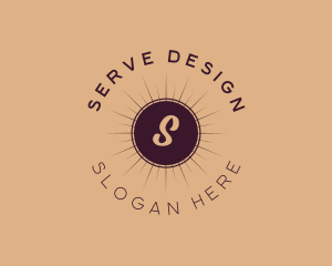 Luxury Sun Event Planner logo design