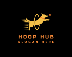 Dog Pet Hoop logo design