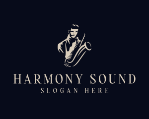 Saxophone Jazz Musician Logo