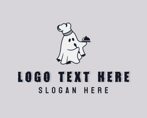 Spooky Chef Ghost logo