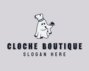 Spooky Chef Ghost logo design