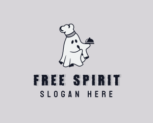 Spooky Chef Ghost logo design