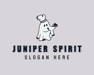 Spooky Chef Ghost logo design