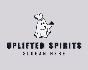 Spooky Chef Ghost logo design