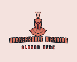 Spartan Warrior Helmet logo design