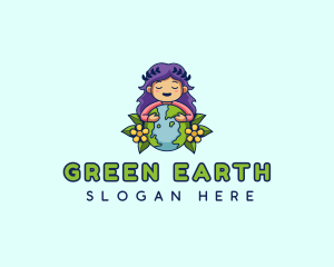 Mother Earth Planet logo design