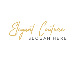 Elegant Handwritten Wordmark logo design