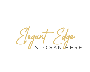 Elegant Handwritten Wordmark logo design