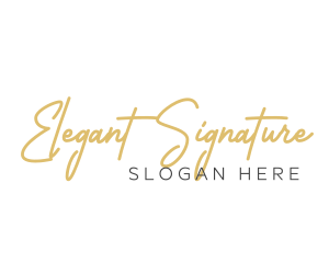 Elegant Handwritten Wordmark logo design