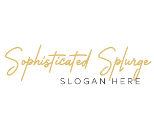 Elegant Handwritten Wordmark logo design