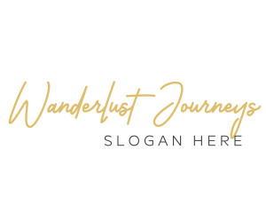 Elegant Handwritten Wordmark logo