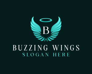 Spiritual Angel Wings logo design