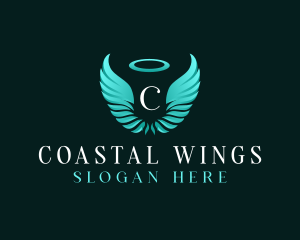 Spiritual Angel Wings logo design