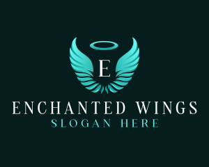 Spiritual Angel Wings logo design