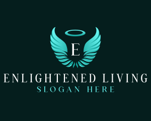 Spiritual Angel Wings logo