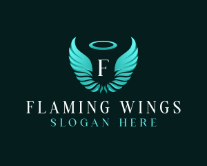 Spiritual Angel Wings logo design