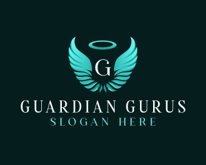 Spiritual Angel Wings logo design