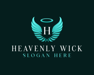 Spiritual Angel Wings logo design