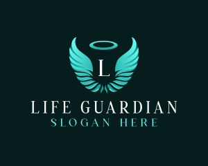 Spiritual Angel Wings logo design