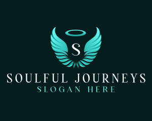 Spiritual Angel Wings logo