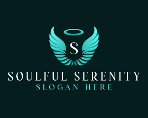 Spiritual Angel Wings logo
