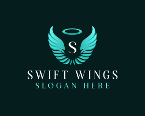 Spiritual Angel Wings logo design