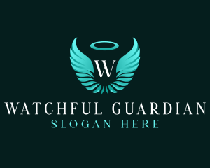 Spiritual Angel Wings logo design