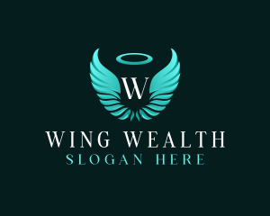 Spiritual Angel Wings logo design