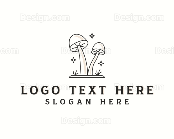 Herbal Organic Mushroom Logo