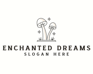 Herbal Organic Mushroom logo design