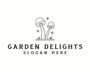 Herbal Organic Mushroom logo design