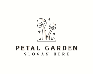 Herbal Organic Mushroom logo design