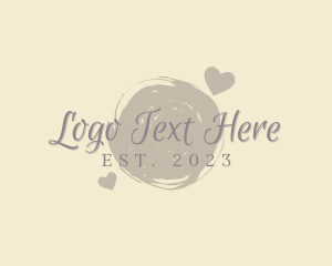 Heart Brush Wordmark logo