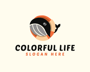 Life Buoy Whale logo design