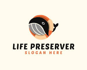 Life Buoy Whale logo design