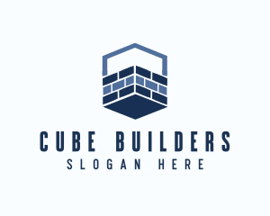 Brick Cube Masonry logo design