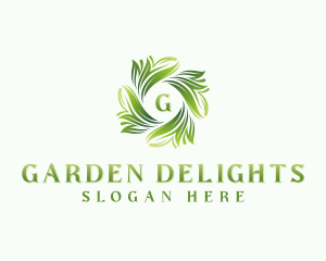 Organic Nature Garden logo design