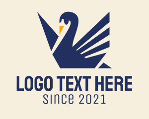 Swan Duck Bird logo