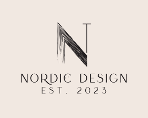 Interior Designer Letter N logo design