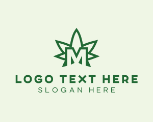 Marijuana Letter M logo