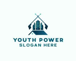 Home Building Power Wash logo design