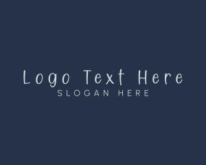 Handwriting Craft Fashion Logo