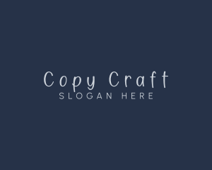 Handwriting Craft Fashion logo design