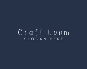 Handwriting Craft Fashion logo design