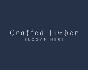 Handwriting Craft Fashion logo design